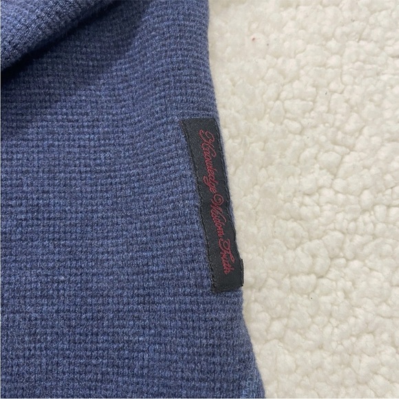 ROBERT GRAHAM Mens XXL 2XL Mistral Blue Grey 1/4 Quarter Zip Long Sleeve Sweater - Picture 9 of 10